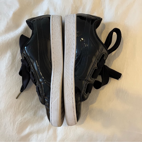 Puma black shoes with bow - Picture 5 of 6